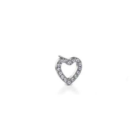 SILVER CLEAR SZ HEART TOP