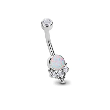 WHITE OPAL AND CLEAR NAVEL BANANA